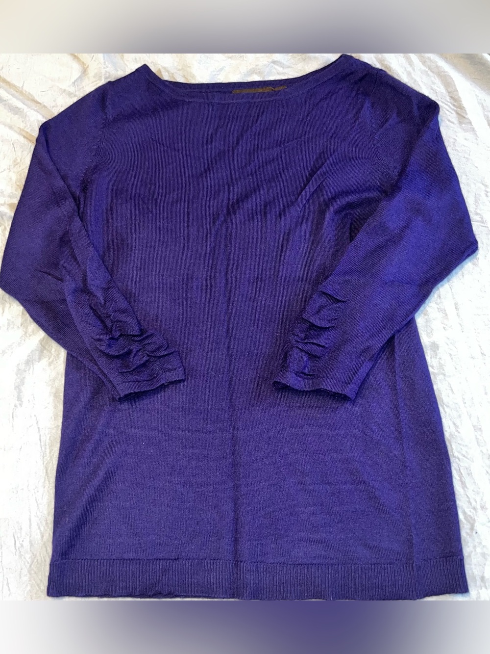 The Limited Sweater Womens SMALL Merino Wool Blend Boat Neck Lightweight Top